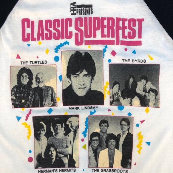1987 VH1 Classic Superfest tshirt 80s 1980s vintage - Picture 3 of 7